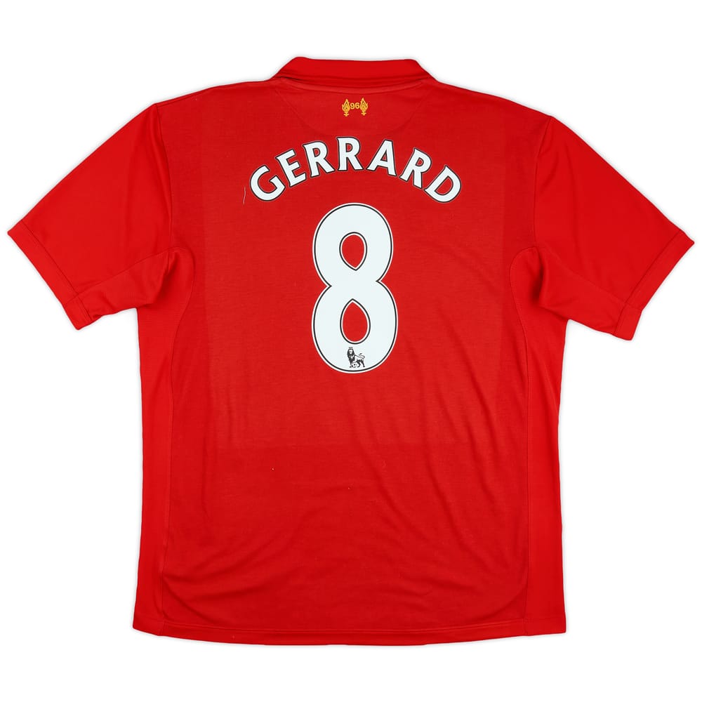 2012-13 Liverpool Home Shirt Gerrard #8 - 5/10 - (XL)