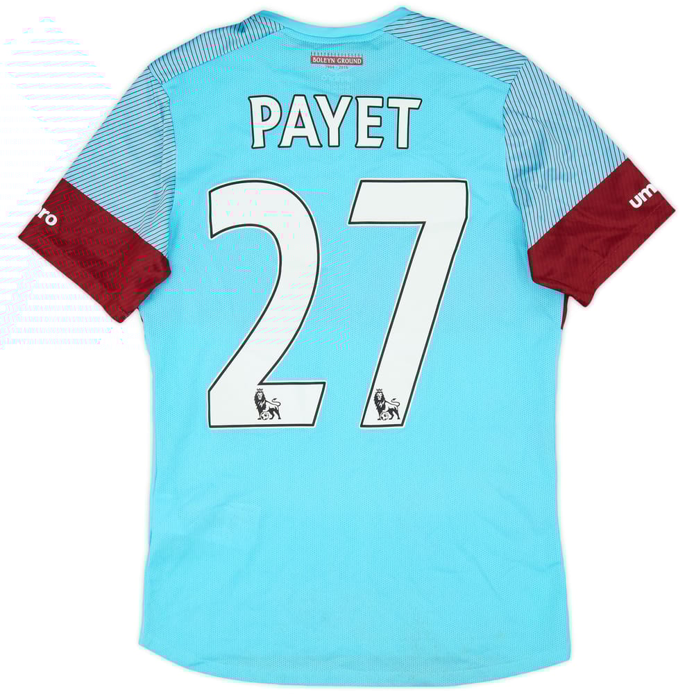 2015-16 West Ham Away Shirt Payet #27 - 9/10 - (XL.Boys)