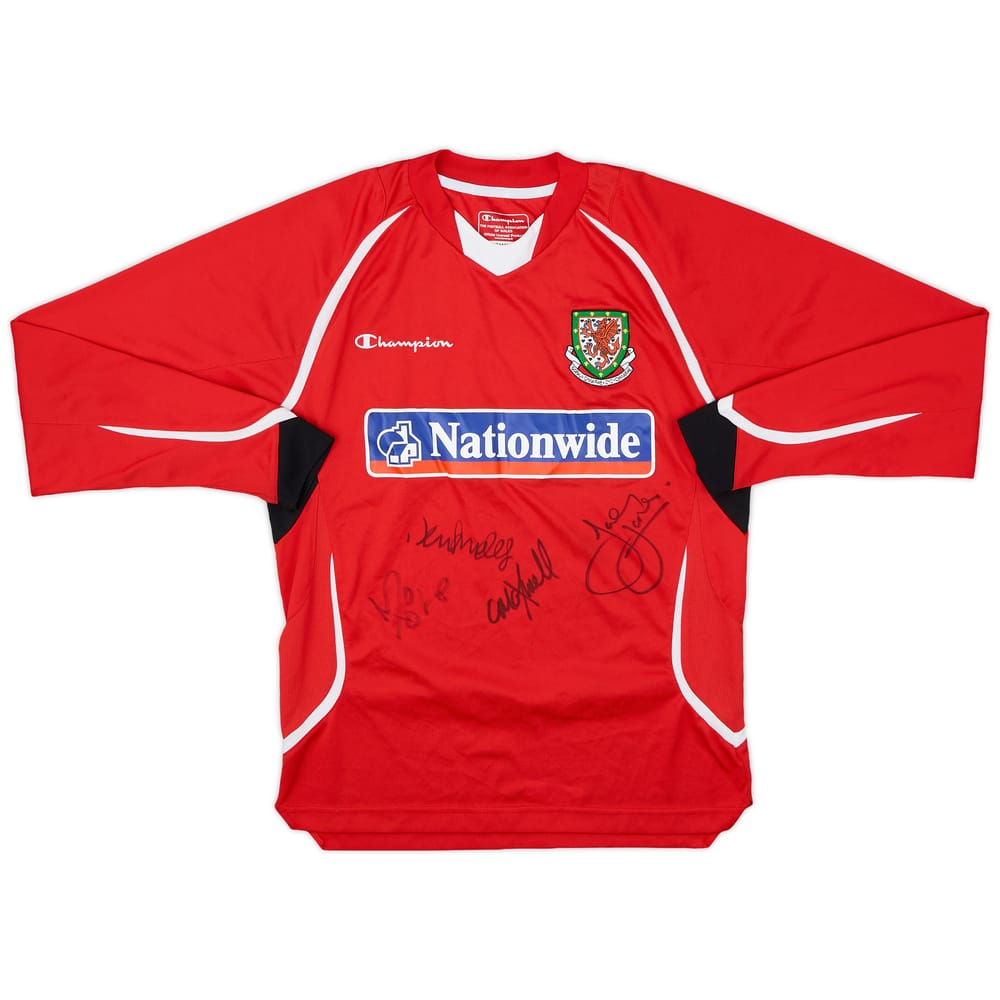 2008-09 Wales Champion Signed Training L/S Shirt - 8/10 - (S)