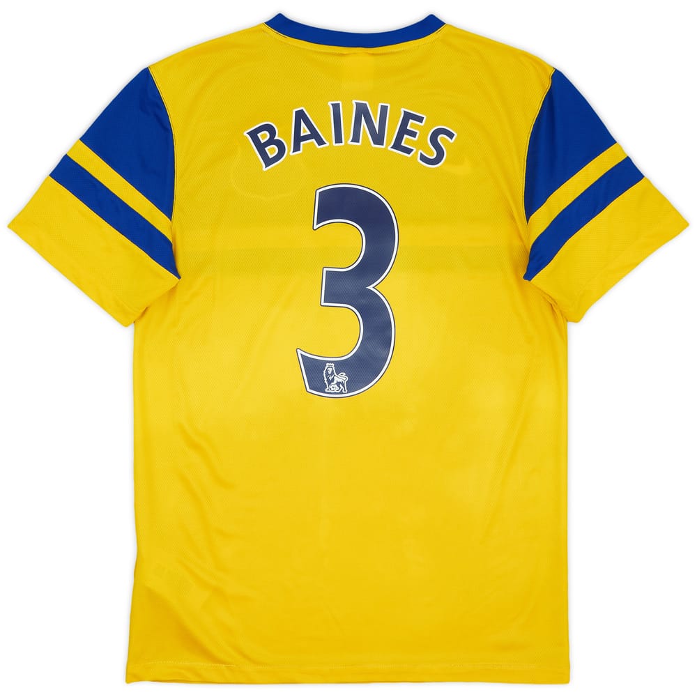 2013-14 Everton Away Shirt Baines #3 - 7/10 - (S)