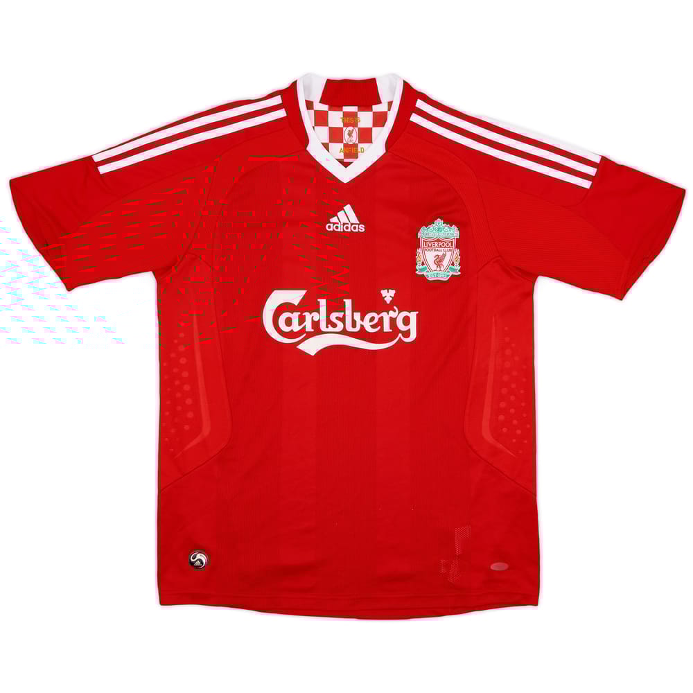 2008-10 Liverpool Home Shirt - 7/10 - (XL.Boys)