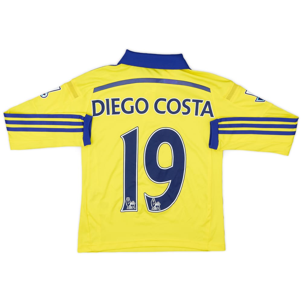 2014-15 Chelsea Away L/S Shirt Diego Costa #19 - 7/10 - (S.Boys)