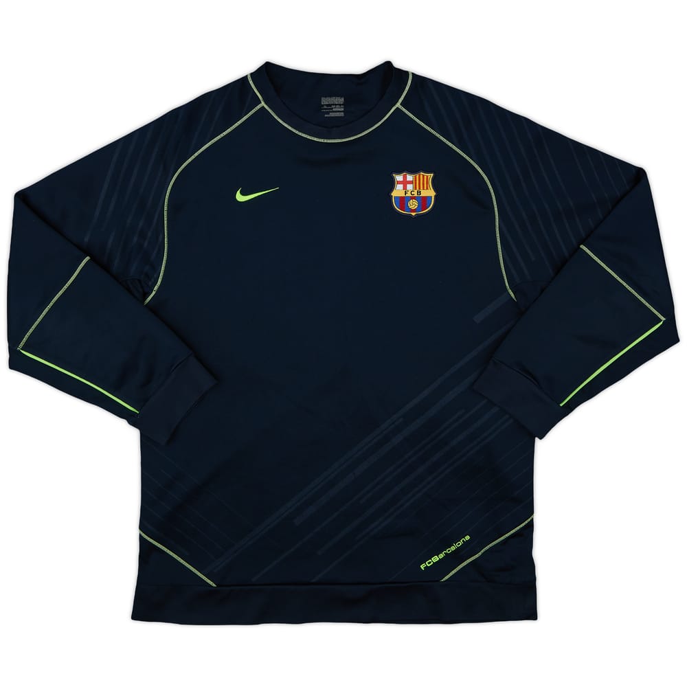 2007-08 Barcelona Nike Sweat Top - 9/10 - (XL.Boys)
