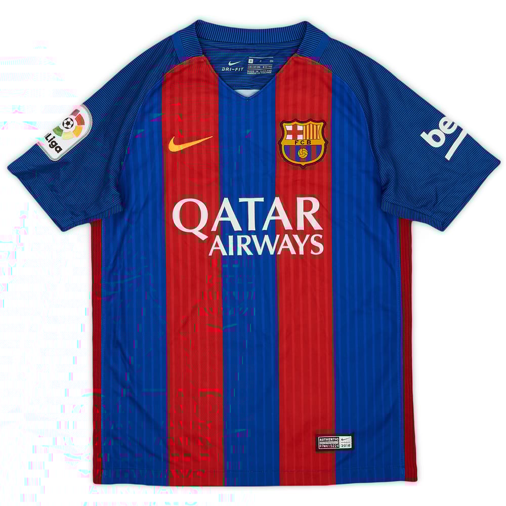 2017-18 Barcelona Home Shirt - 9/10 - (S.Boys)