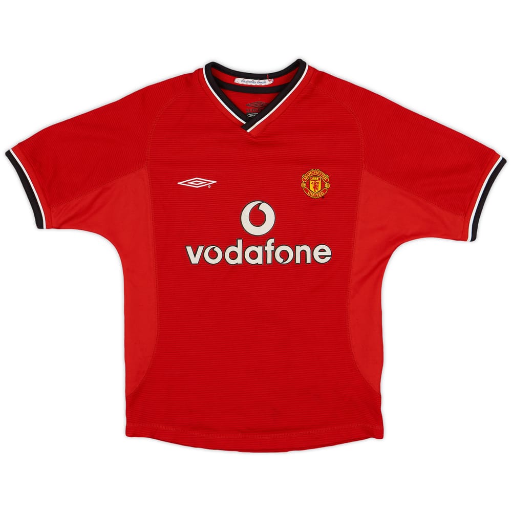 2000-02 Manchester United Home Shirt - 8/10 - (S.Boys)