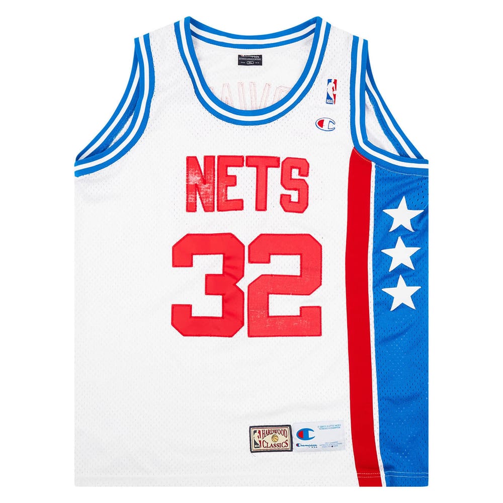 1973-76 New York Nets Erving #32 Champion Hardwood Classics Jersey (Home) XL