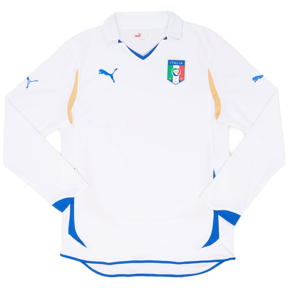 2010-12 Italy Player Issue Away L/S Shirt - 9/10 - (M)