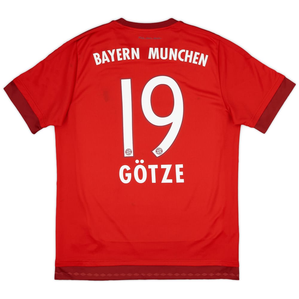 2015-16 Bayern Munich Home Shirt Gotze #19 - 6/10 - (L)