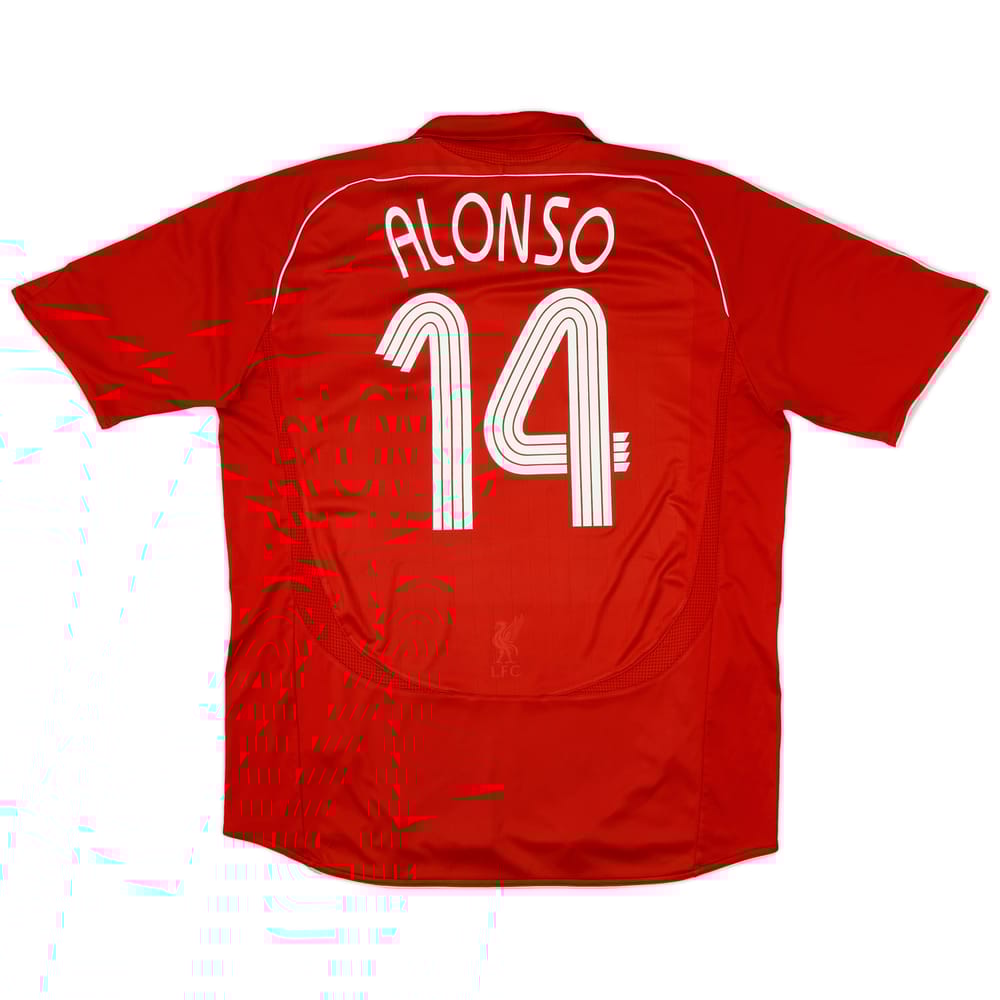2006-08 Liverpool Home Shirt Alonso #14 - 5/10 - (XL)