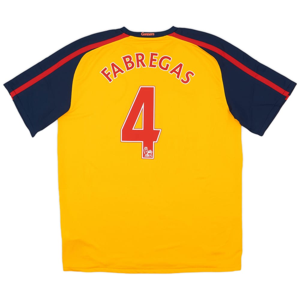 2008-09 Arsenal Away Shirt Fabregas #4 (L)