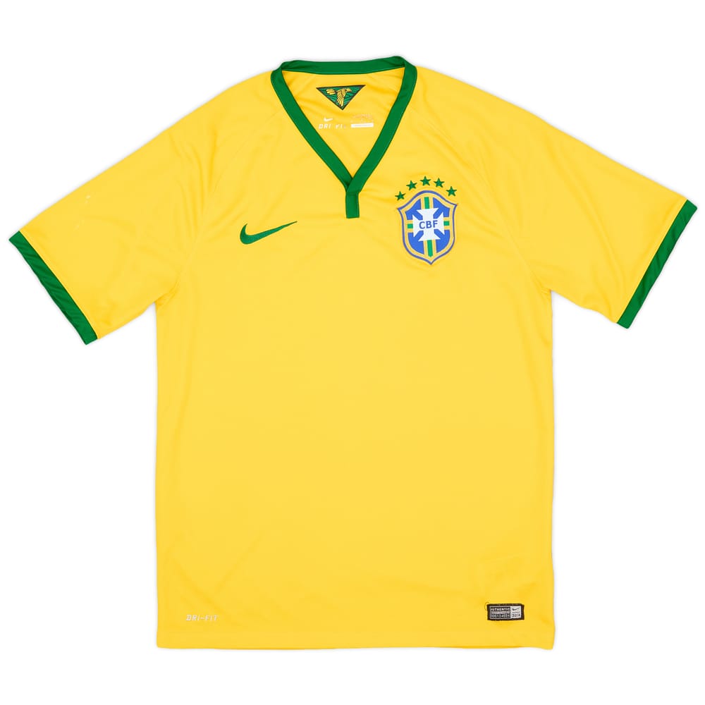 2014-15 Brazil Home Shirt - 7/10 - (M)