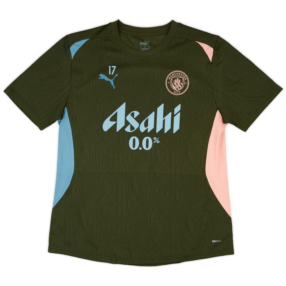 2024-25 Manchester City Player Issue Training Shirt #17 (De Bruyne) - 9/10 - (L)