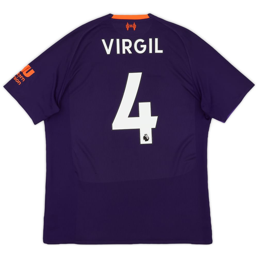 2018-19 Liverpool Away Shirt Virgil #4 - 7/10 - (M)