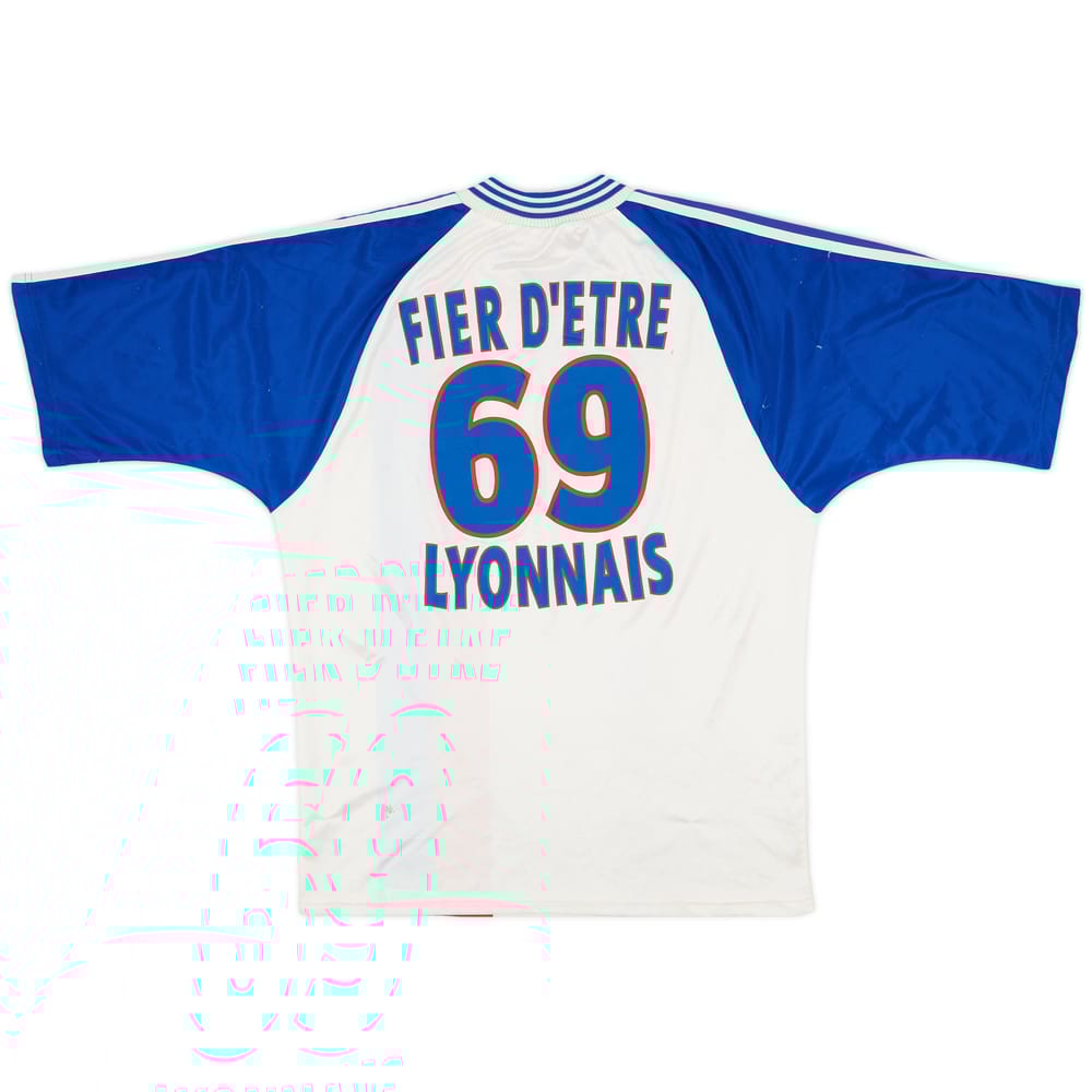 1996-97 Lyon Home Shirt Fier D'Etre Lyonnais #69 - 8/10 - (M)