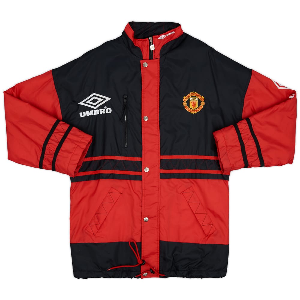 1996-97 Manchester United Umbro Padded Bench Coat - 9/10 - (S)