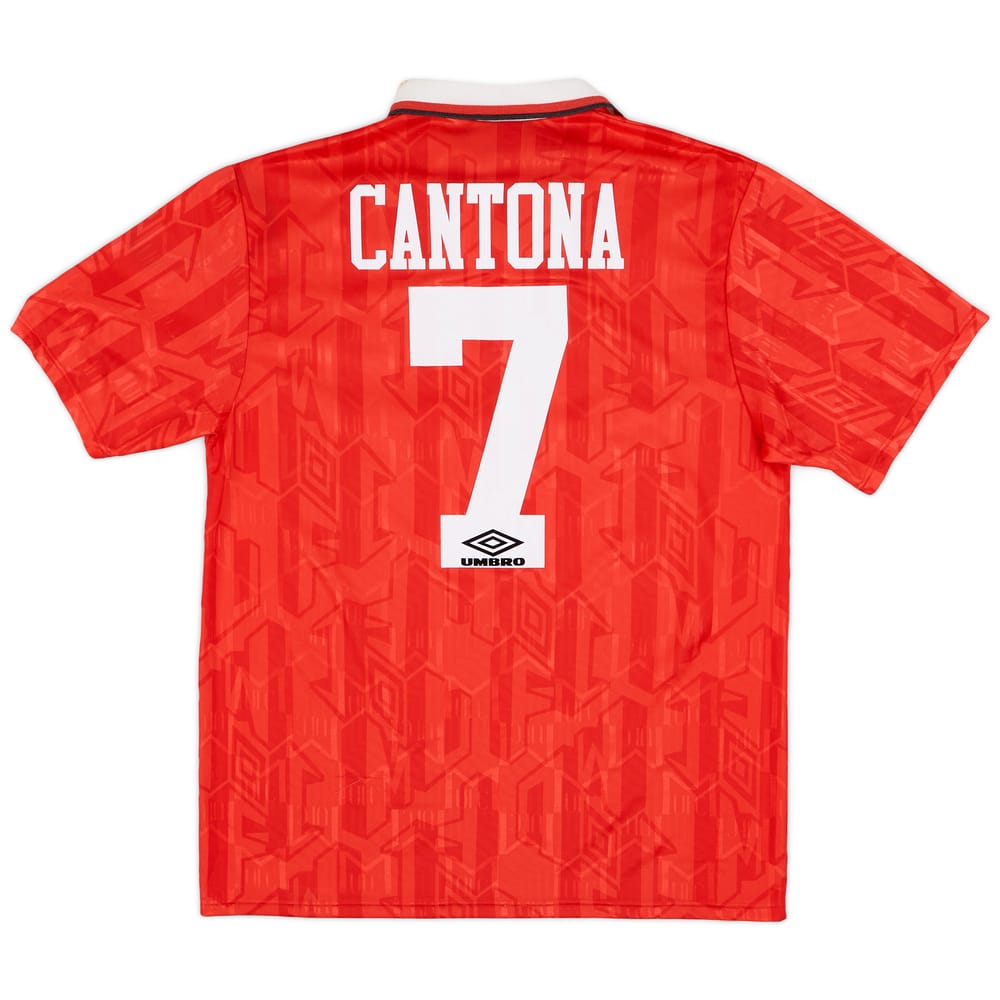 1992-93 Manchester United Home Shirt Cantona #7 - 7/10 - (L)