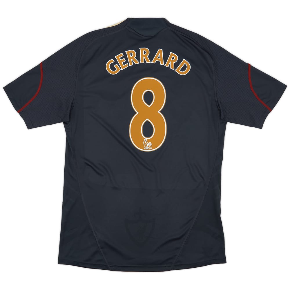 2009-10 Liverpool Away Shirt Gerrard #8 - 7/10 - (M)