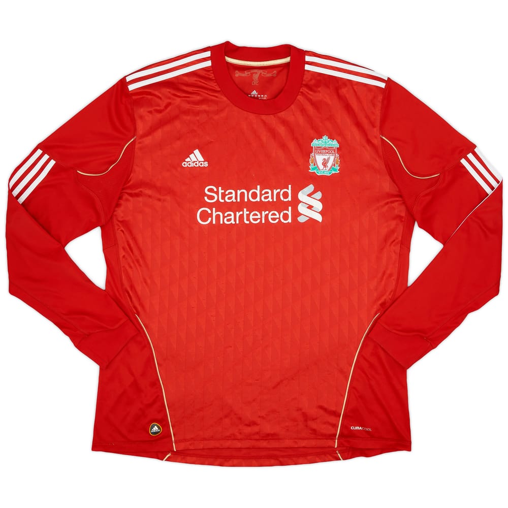 2010-12 Liverpool Home L/S Shirt - 7/10 - (XXL)