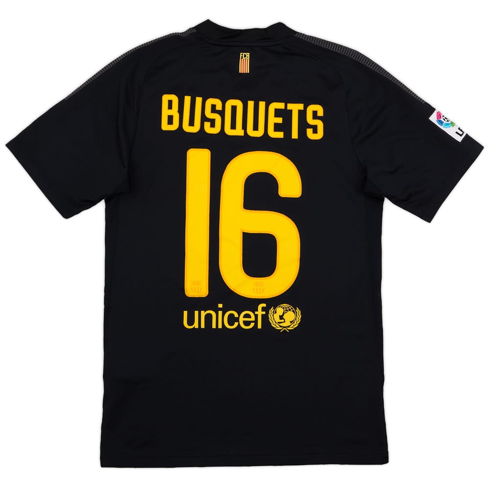 2011-12 Barcelona Away Shirt Busquets #16 - 8/10 - (S)