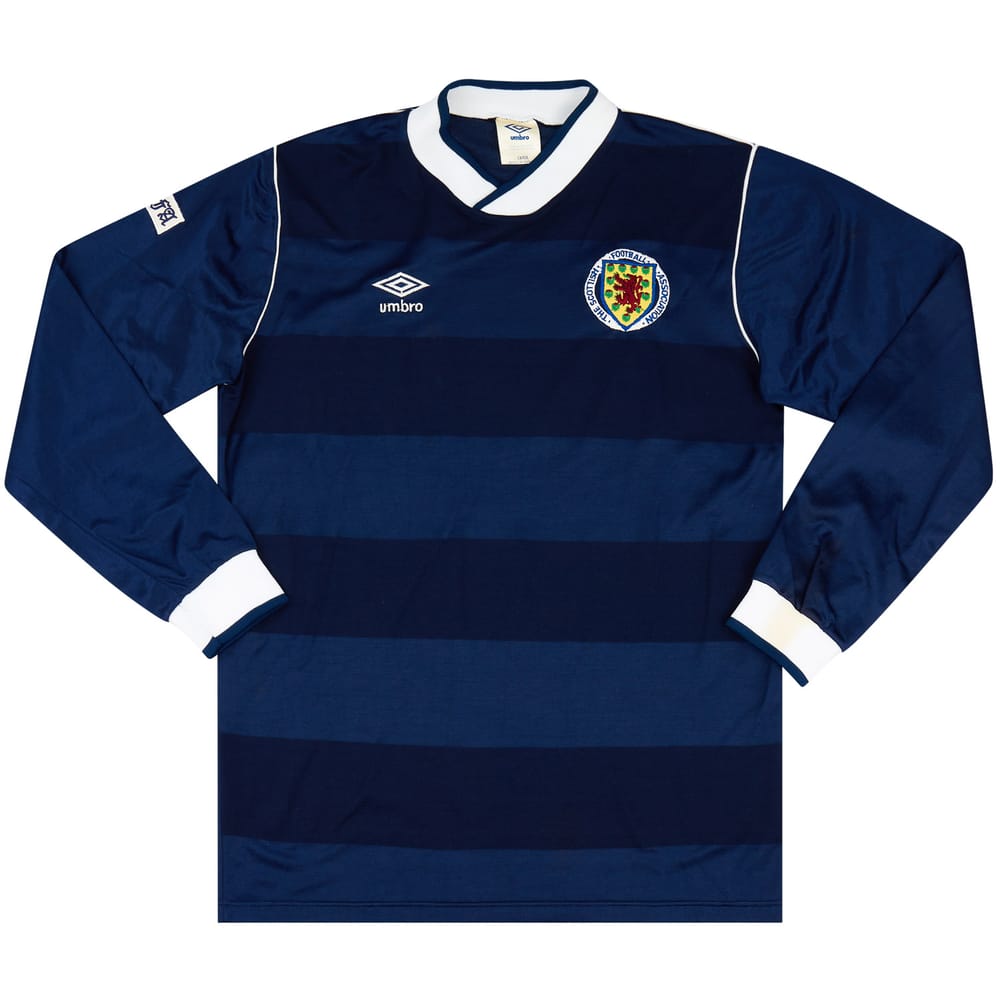 1986 Scotland Match Worn Home L/S Shirt #5 (McLeish)