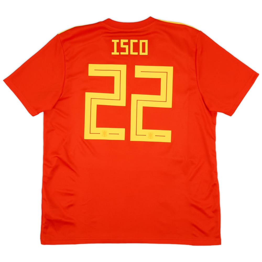 2018-19 Spain Home Shirt Isco #22 - 5/10 - (XL)