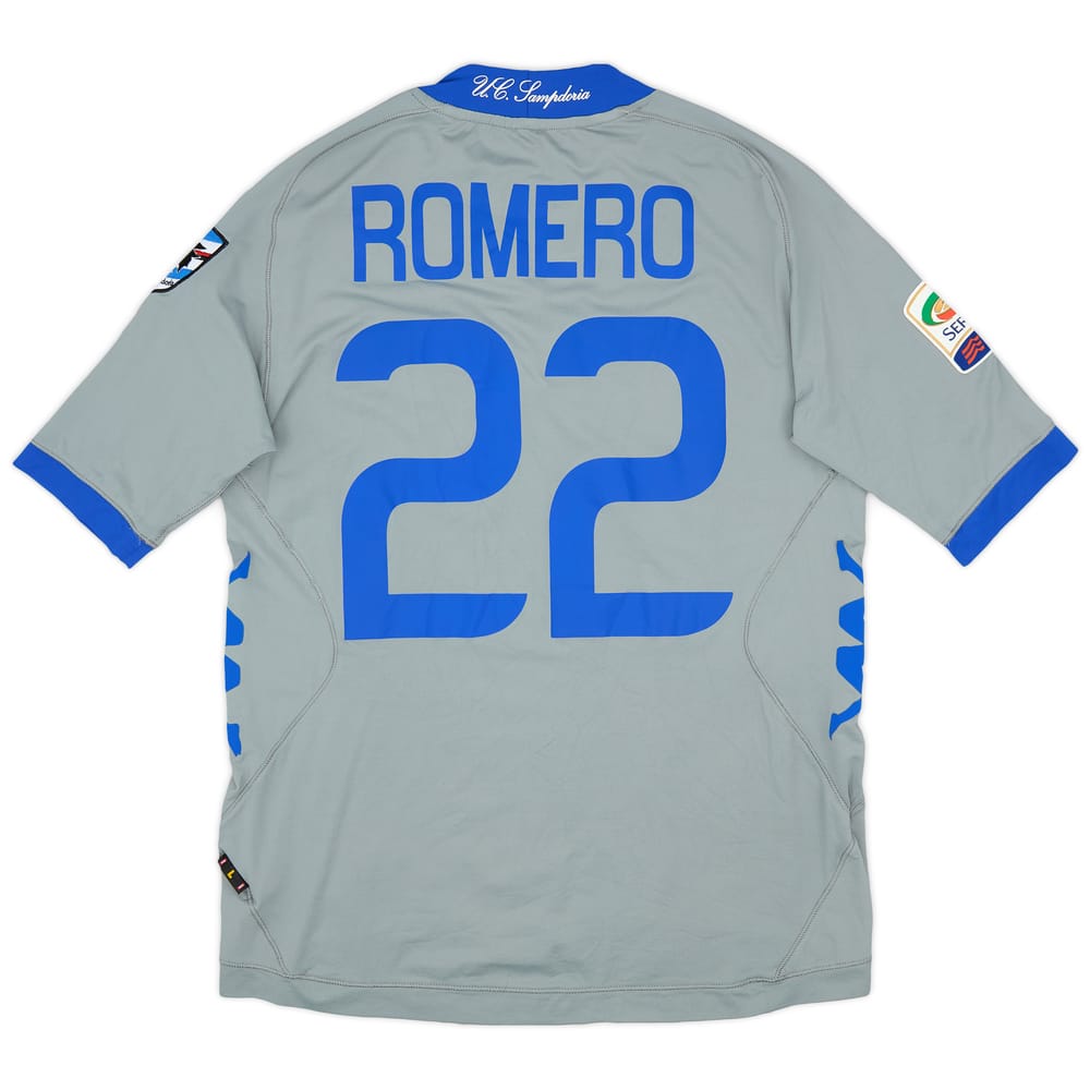 2012-13 Sampdoria GK S/S Shirt Romero #22 - 9/10 - (L)