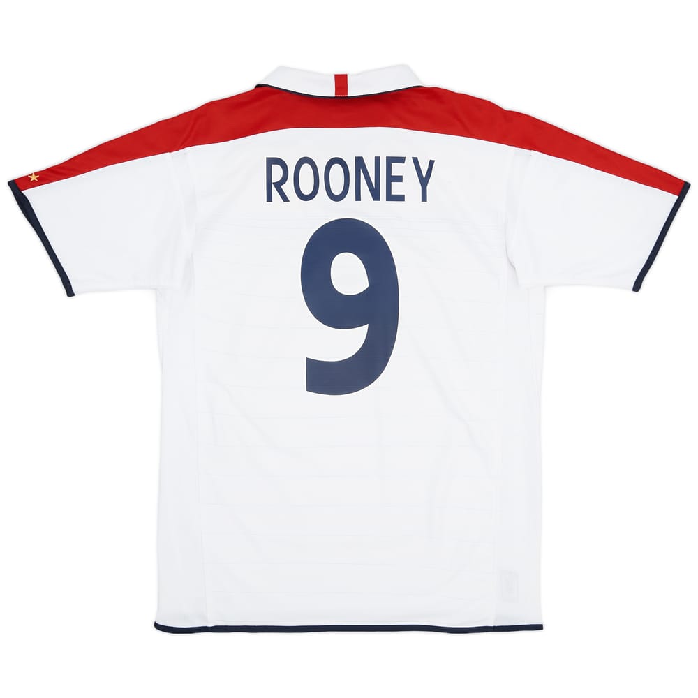 2003-05 England Home Shirt Rooney #9 - 6/10 - (L)