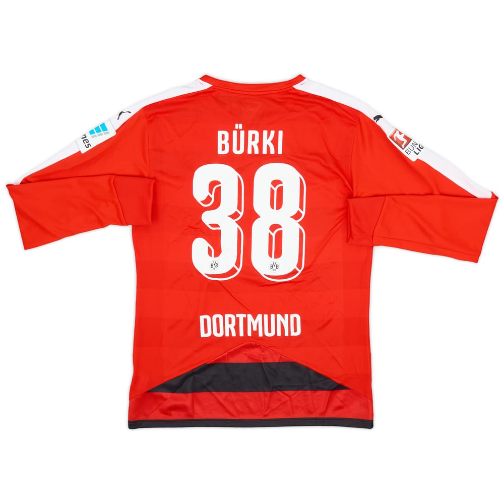 2015-16 Borussia Dortmund GK Shirt Burki #38 (L)