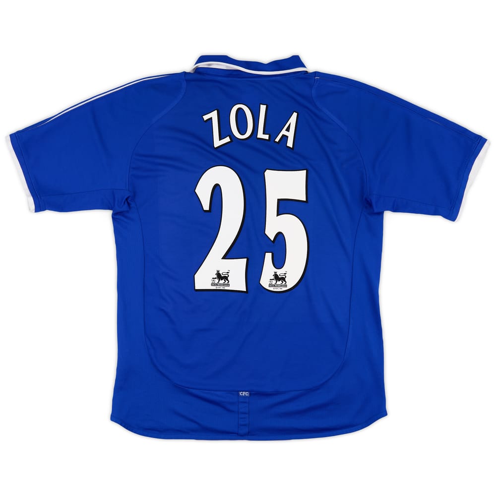 2001-03 Chelsea Home Shirt Zola #25 - 6/10 - (L)