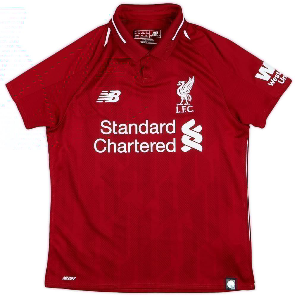 2018-19 Liverpool Home Shirt - 10/10 - (M.Boys)