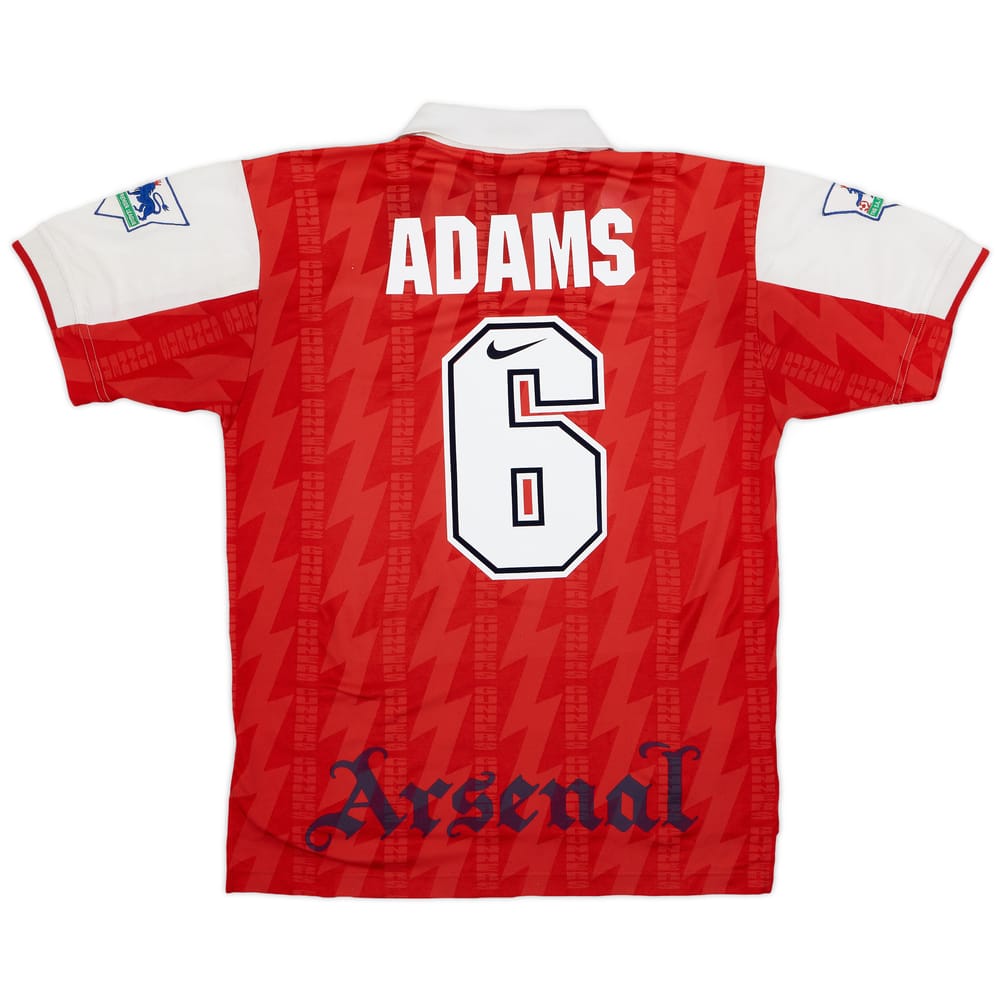 1994-96 Arsenal Home Shirt Adams #6 - 7/10 - (M)