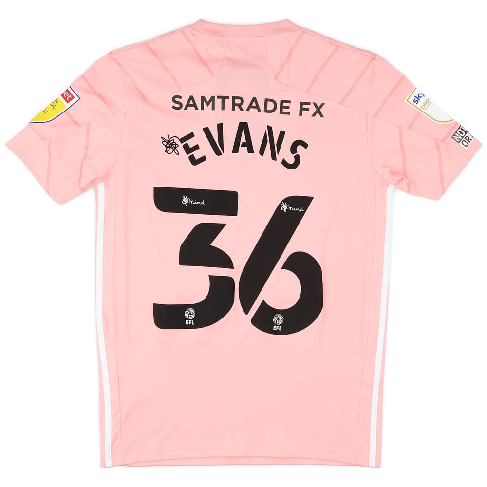 2021-22 Cardiff Match Issue Away Shirt Evans #36
