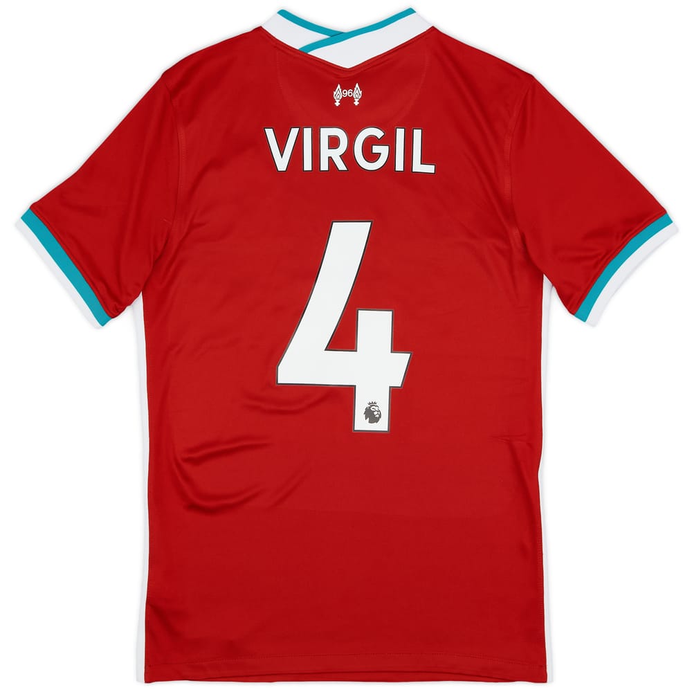 2020-21 Liverpool Home Shirt Virgil #4 - 8/10 - (S)