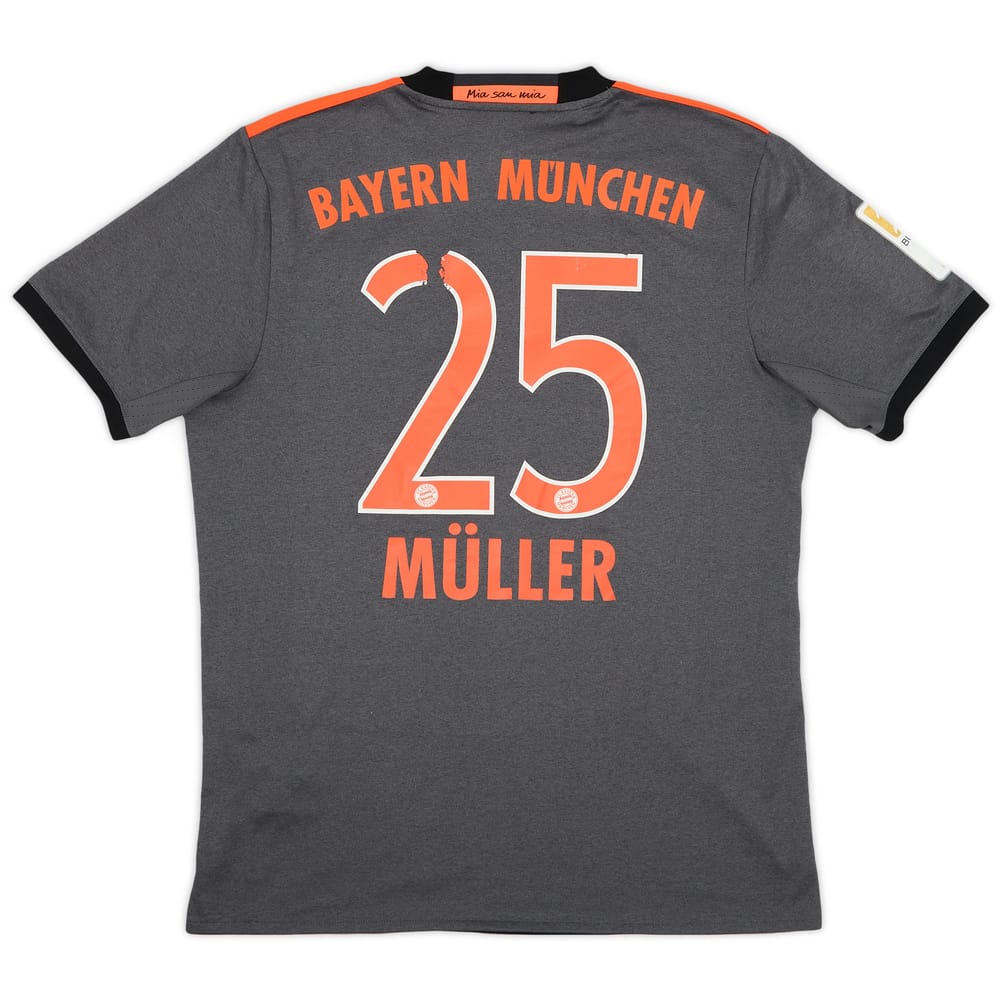 2016-17 Bayern Munich Away Shirt Muller #25 - 5/10 - (M)