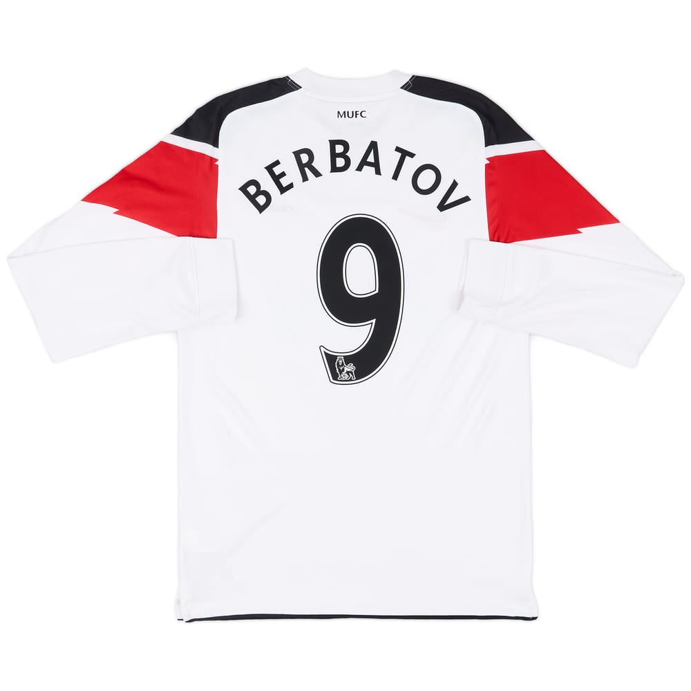 2010-12 Manchester United Away L/S Shirt Berbatov #9 - 9/10 - (S)