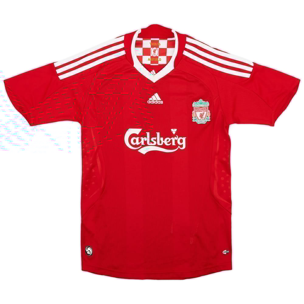 2008-10 Liverpool Home Shirt - 8/10 - (M.Boys)