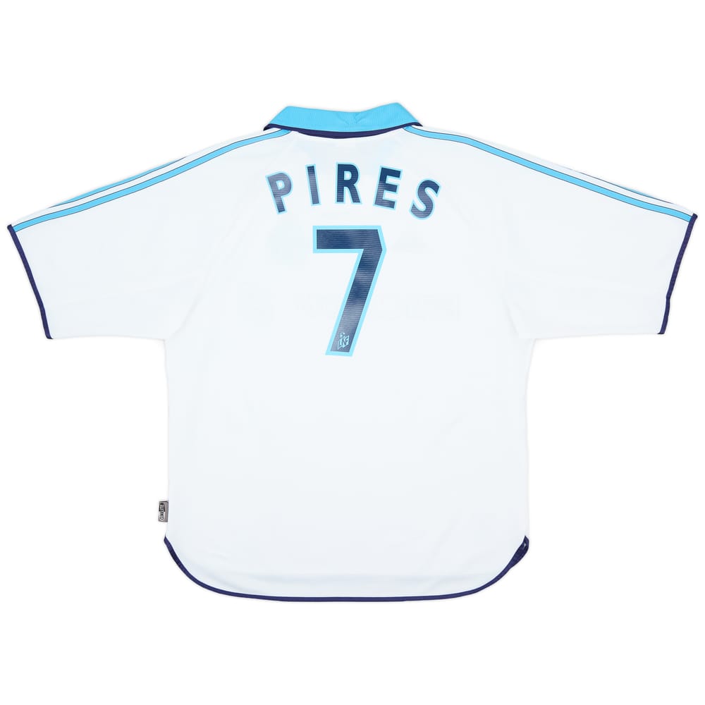 1999-00 Olympique Marseille Home Shirt Pires #7 - 8/10 - (L)