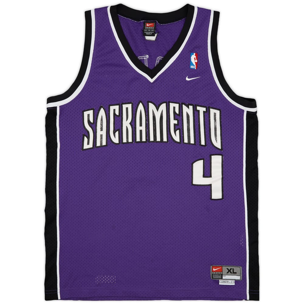 2002-04 Sacramento Kings Webber #4 Nike Swingman Away Jersey - 8/10 - (XL)