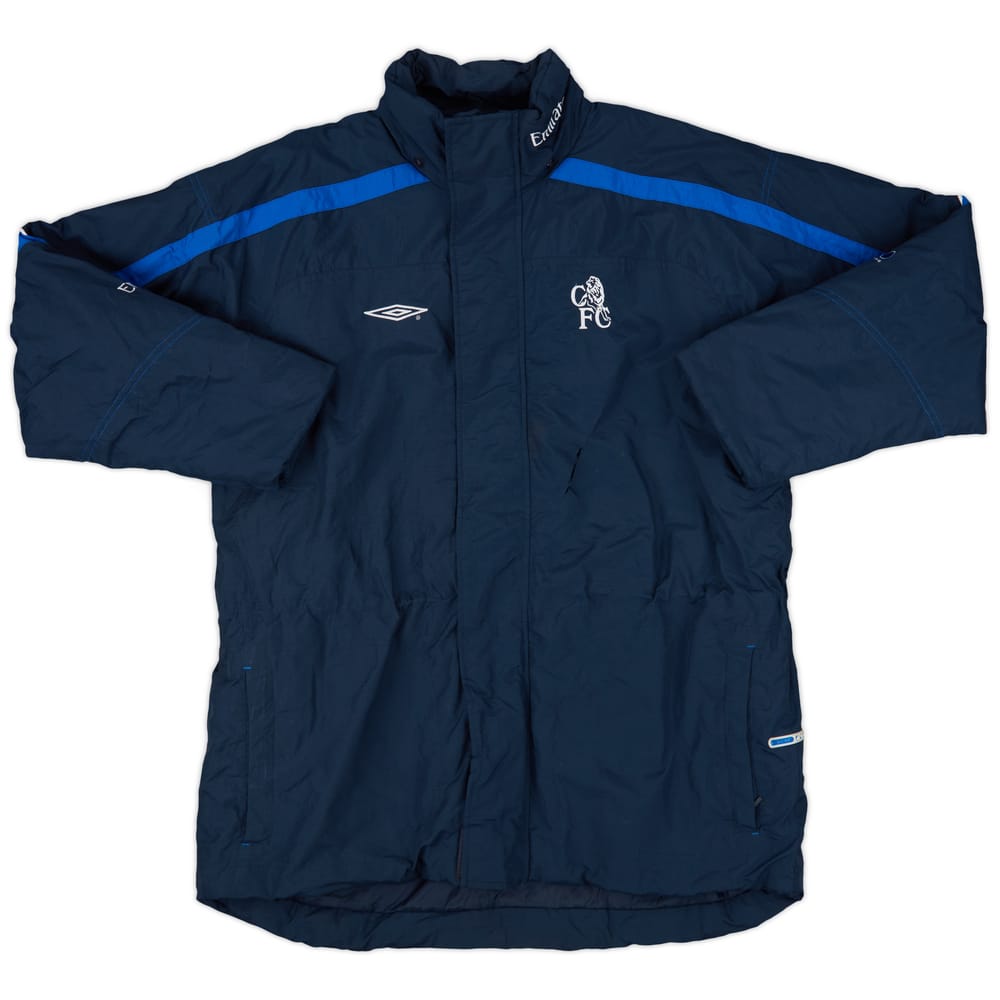 2002-03 Chelsea Umbro Hooded Padded Bench Coat - 6/10 - (M)