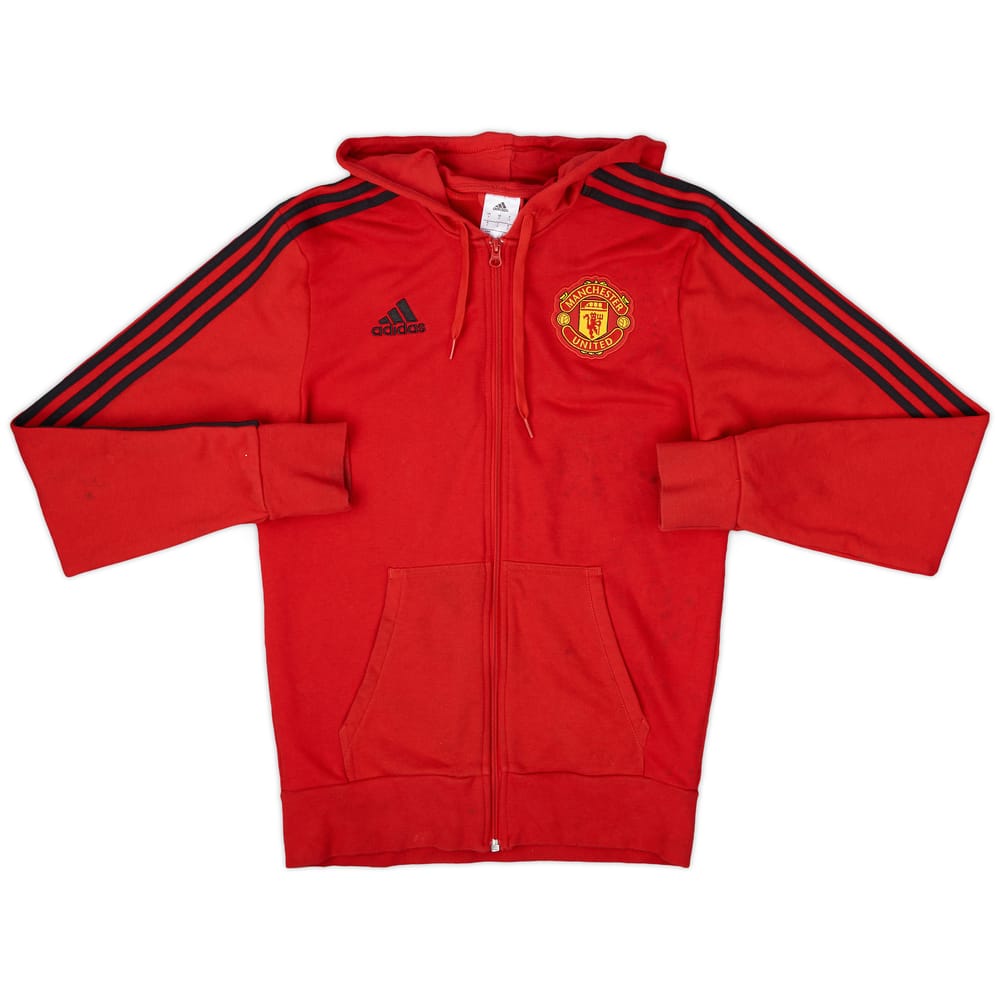 2018-19 Manchester United adidas Hooded Sweat Top - 5/10 - (S)
