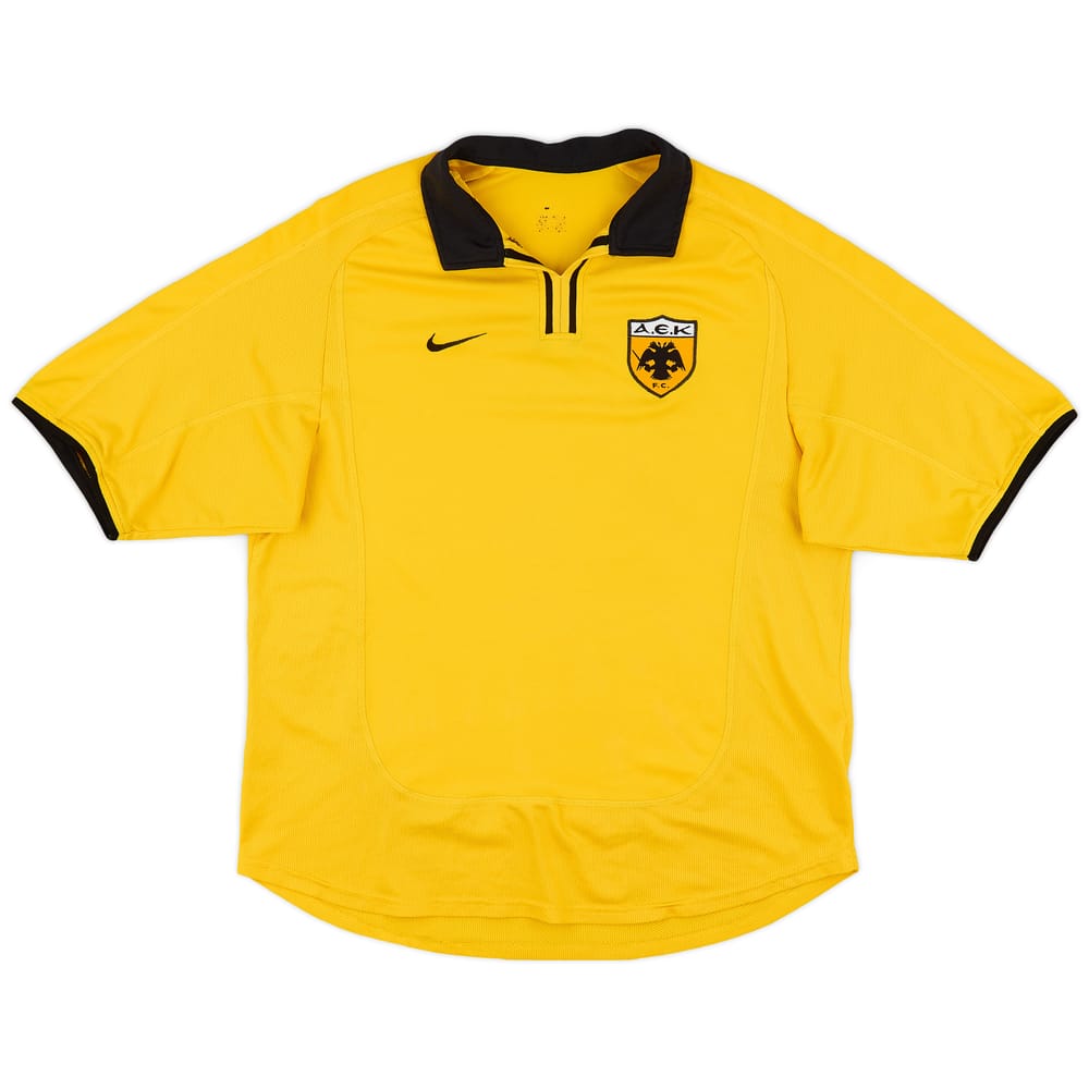 2000-02 AEK Athens Home Shirt - 7/10 - (M)