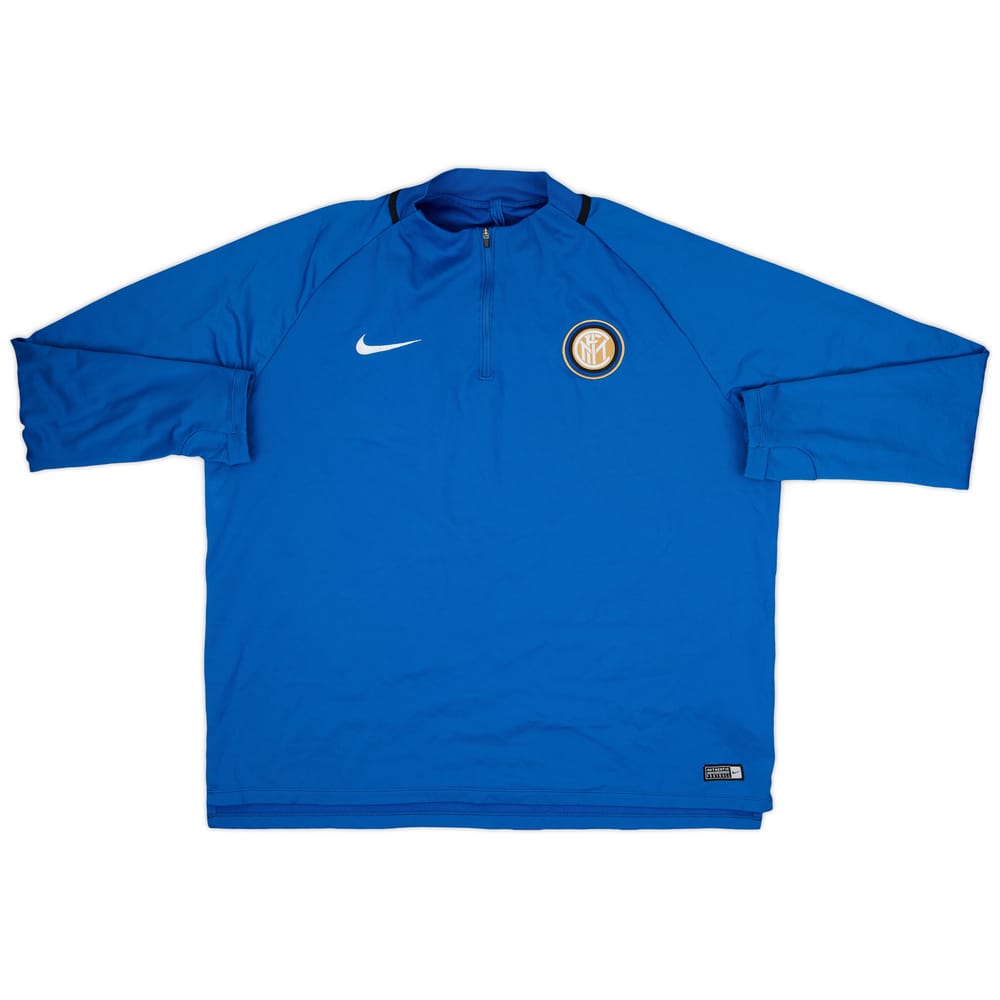 2017-18 Inter Milan Nike 1/4 Zip Drill Top - 9/10 - (XXL)