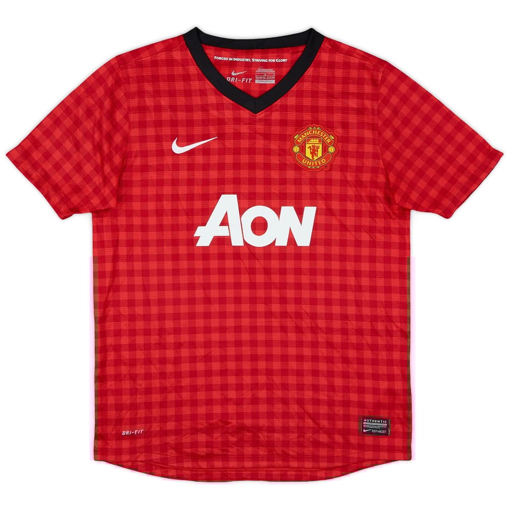 2012-13 Manchester United Home Shirt - 8/10 - (L.Boys)