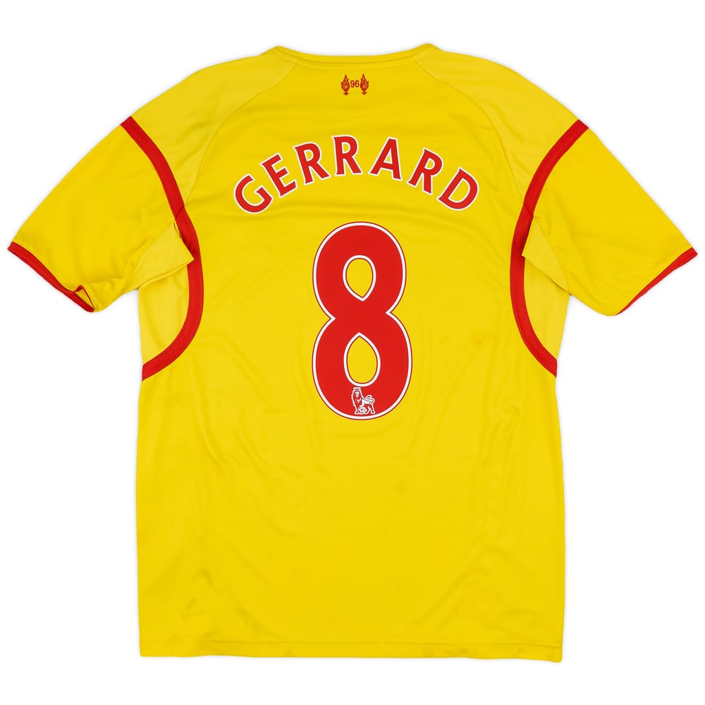 2014-15 Liverpool Away Shirt Gerrard #8 - 6/10 - (M)