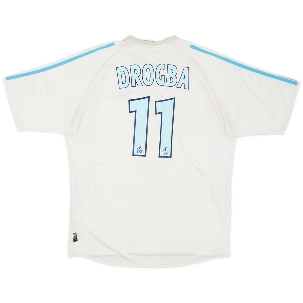 2003-04 Olympique Marseille Home Shirt Drogba #11 - 6/10 - (L)