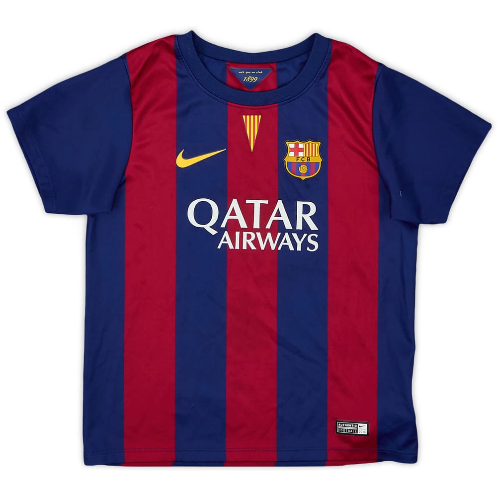 2014-15 Barcelona Home Shirt - 8/10 - (5-6 Years)