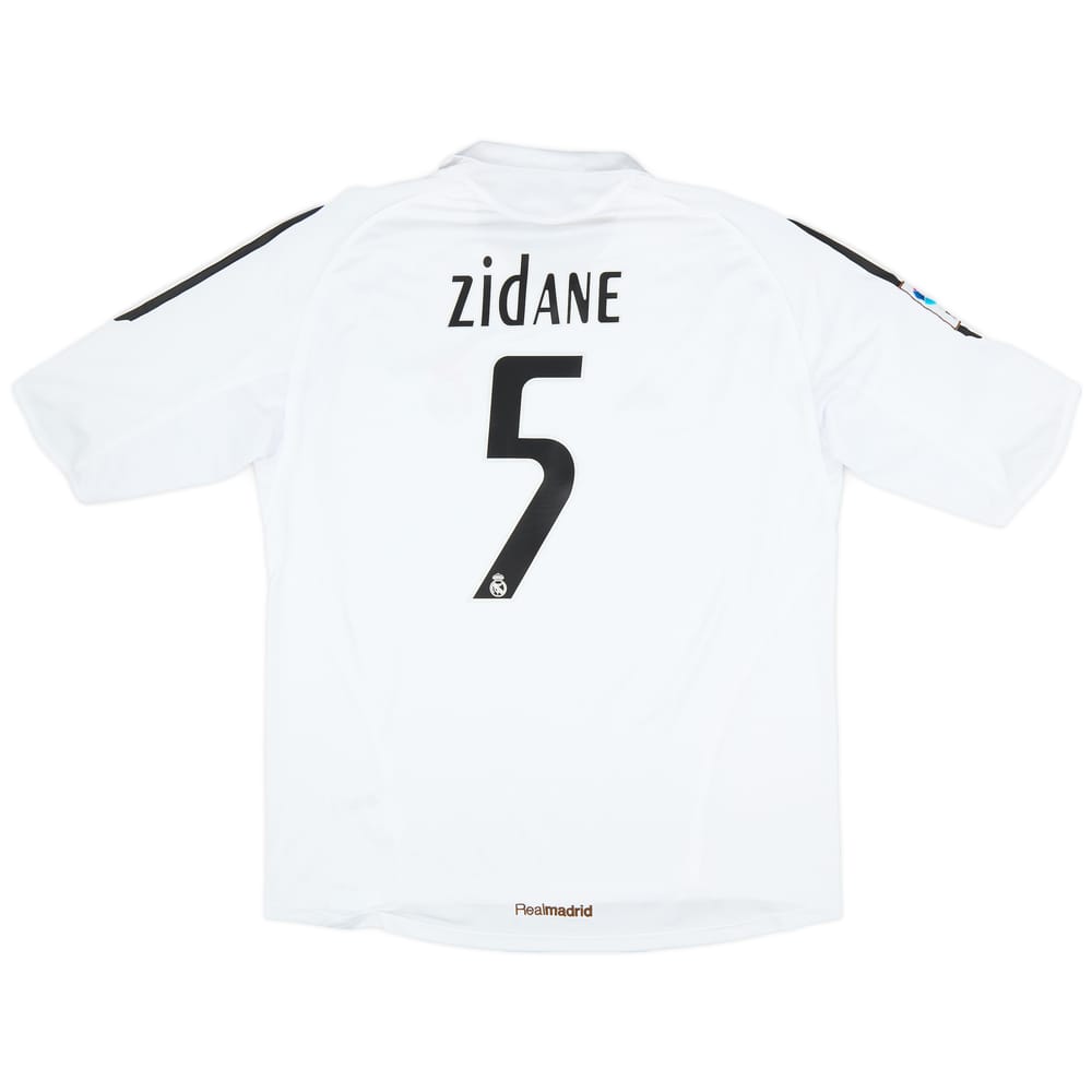 2005-06 Real Madrid Home Shirt Zidane #5 - 6/10 - (XL)
