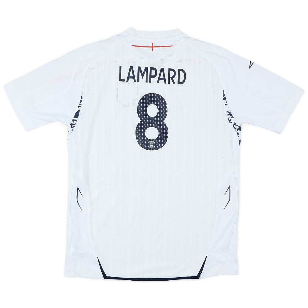 2007-09 England Home Shirt Lampard #8 - 8/10 - (XL.Boys)