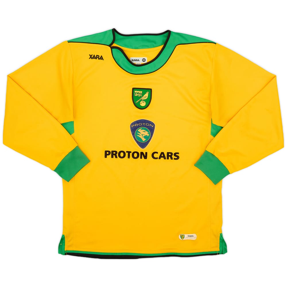 2005-06 Norwich Home L/S Shirt - 8/10 - (S)