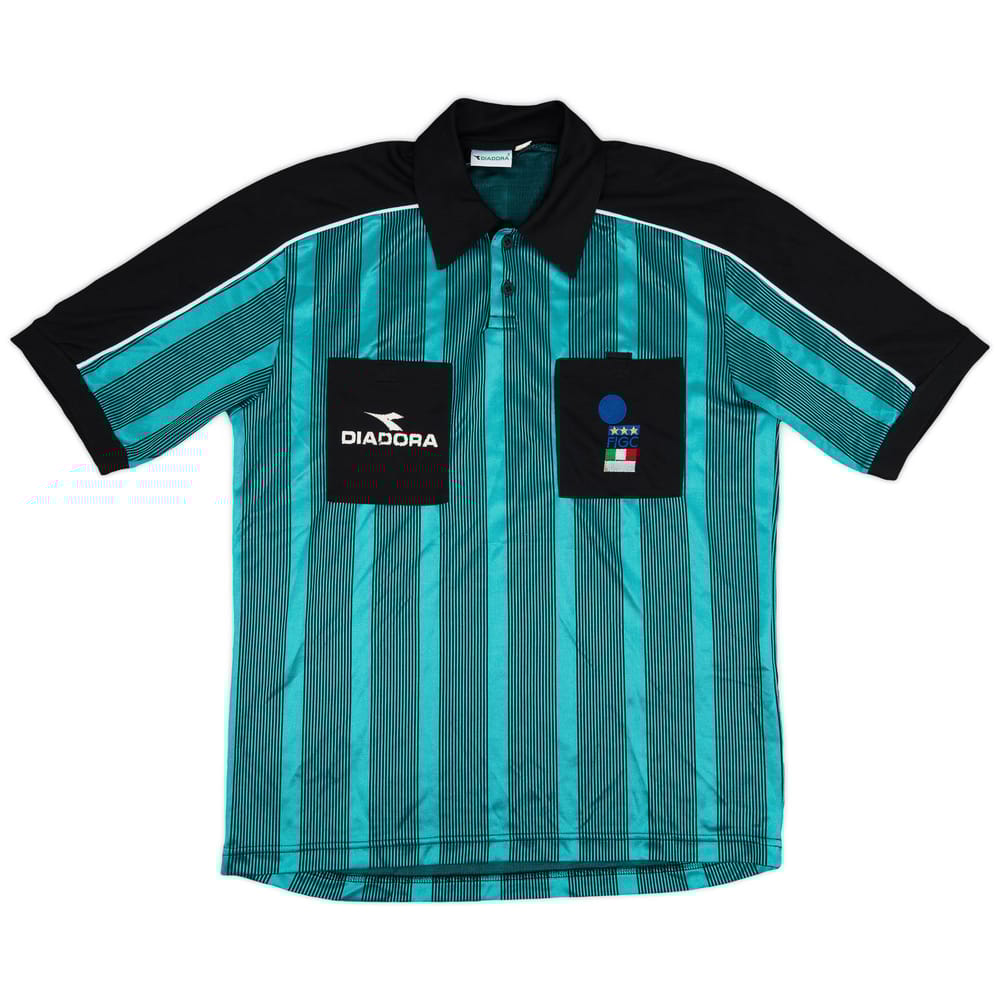 1990s Italy FIGC Diadora Referee Shirt - 7/10 - (XL)